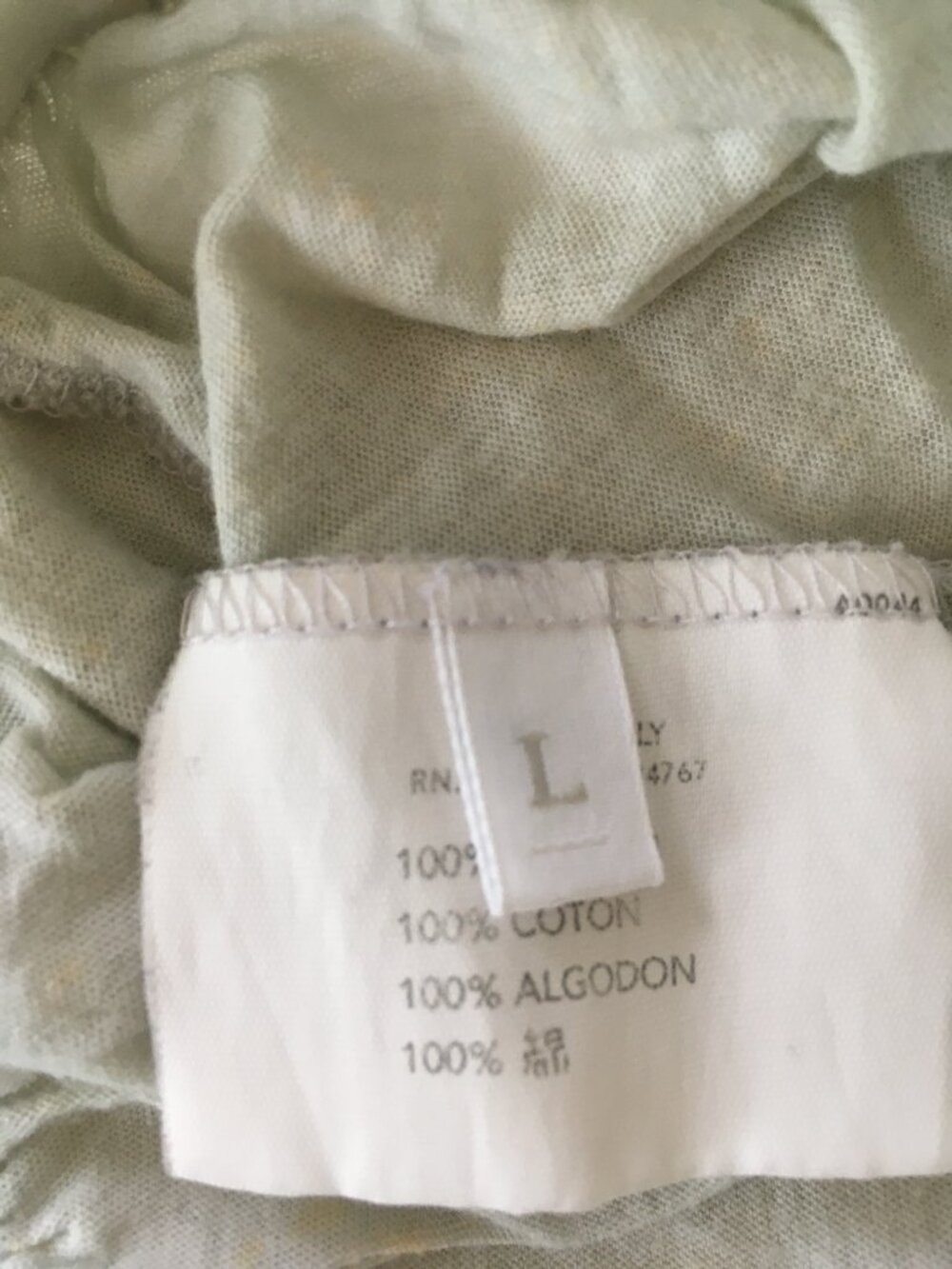 Miu Miu vintage crop top, shear light blue mint color, size large - Picture 4 of 9